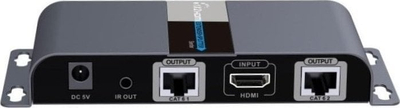 Sistem transmetimi HDMI Techly 1x2 Extender Splitter, Full HD 1080p, IR, i zi