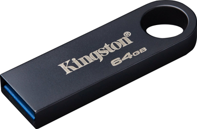 USB flash Kingston DTSE9 G3, 64GB, USB 3.0, metalik i zi