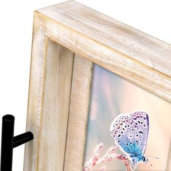 Tabaka dekorative ZEP Conero, MDF dru, për foto 10x15 cm, ngjyrë druri natyrale