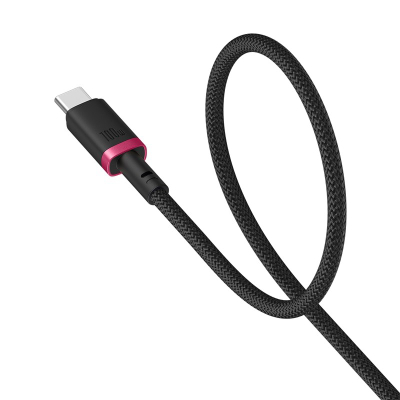 Кабел полнач Baseus Dura, USB C во USB C, 100W, 2m, црвено-црн