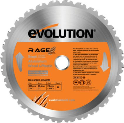 Sharrë rrethore Evolution TCT EVO-255-MULTI, 255mm