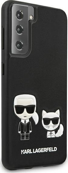 Mbrojtëse telefoni Karl Lagerfeld Karl & Choupette, për Samsung Galaxy S21+, TPU, e zezë