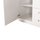 Dollap rrobash Carly HM384.05, 3 dyerë, 2 sirtarë, 150x55x180 cm, i bardhë