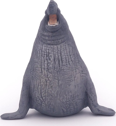 Figurë lodër Papo Marine Life Elephant Seal, PVC, realistike, gri