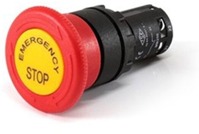 Buton emergjent sigurie EMAS T0-MB202EE, 2NC, 40mm, i kuq