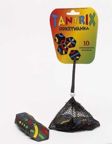 Set puzzle logjik Tantrix Discovery, 10 pllaka, me xhep rrjetë, i zi