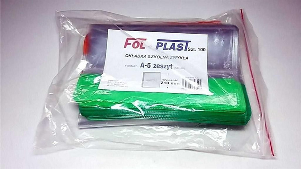 Kapak fletoreje A5 Regular NO 40, set 100 copë, transparent