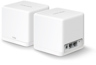 Рутер MERCUSYS Wi-Fi Mesh Halo H30G Wireless AC1900 - 3x100/1000, MU-MIMO, 2 парчиња