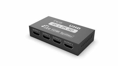 Nделувач HDMI Inca IHSK-460, 1 во 4, 4K 60Hz, црн