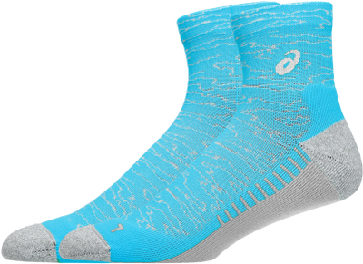 Çorape vrapimi Asics Performance Run Sock Quarter, frymëmarrëse, tharje e shpejtë, ngjyrë blu