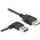 Kabllo zgjatues USB DeLOCK EASY-USB 83552, USB A mashkull në USB A femër, 2 m, i zi