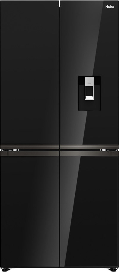Frigorifer amerikan Haier CUBE 83 7 HCKR7819DWGB, NoFrost, 4 dyerë, i zi