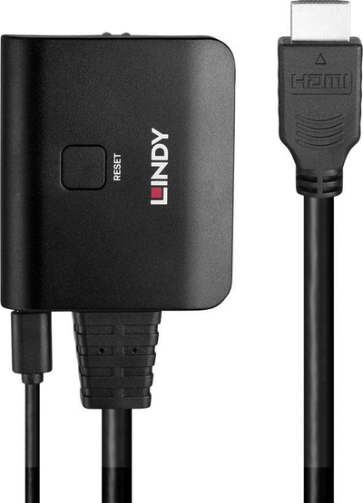 Kabllo HDMI Lindy, 2 porta, 4K60, 500mm, i zi