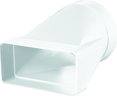Lidhës ventilimi Dalap 110x55mm, plastik, i bardhë