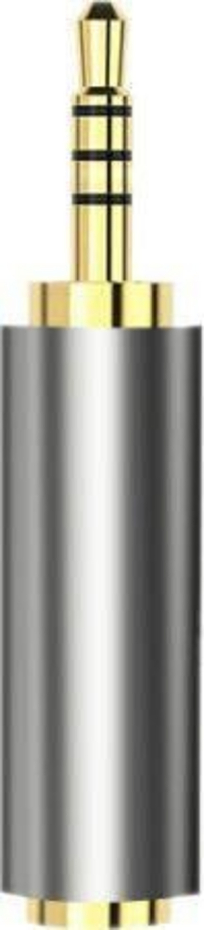 Adapter audio Mozos MA3525, 3.5mm femër në 2.5mm mashkull, i zi