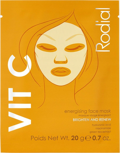 Maskë fytyre Rodial Vitamin C Cellulose Sheet Mask, vitaminë C, hidratim intensiv
