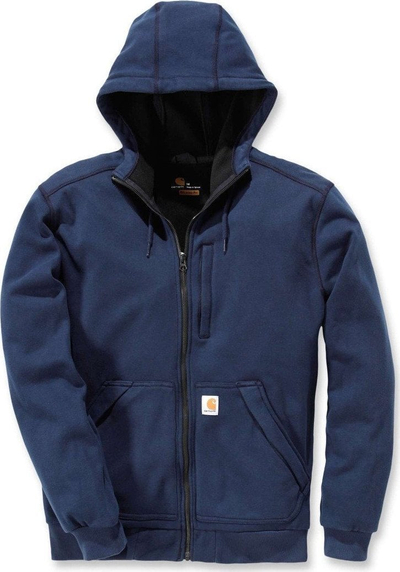Bluzë me kapuç Carhartt Wind Fighter, zinxhir i plotë, XXL, blu e errët