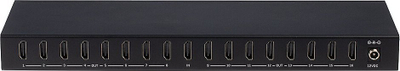 Ndarës HDMI Lindy 38161, 16 porta, 4K 60Hz, i zi