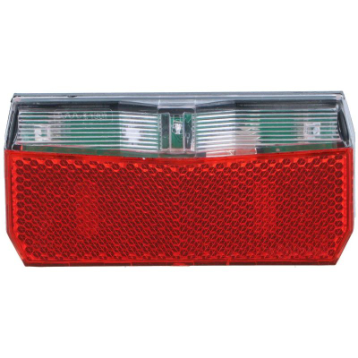 Dritë e pasme biçiklete Dunlop LED me reflektor për dinamo, e kuqe