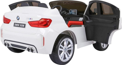Makinë elektrike për fëmijë BMW X6M XXL, 2 vende, telekomandë prindi, e bardhë