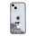 Mbrojtëse telefoni Karl Lagerfeld KLHCP15SLKCNSK, për iPhone 15 14 13 6.1", transparente, me glitter argjendi