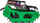 Lodër makinë me telekomandë Monster Jam Grave Digger Trax, shkalla 1:15, për çdo lloj terreni, jeshile me të zezë