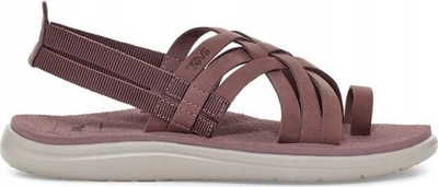Женски сандали Teva Voya Strappy Leather, кожа, ѓон EVA, виолетова боја