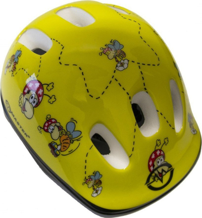 Helmet biçiklete për kalamaj Master Flip M, EN 1078, 6 vrima ajrimi, e verdhë