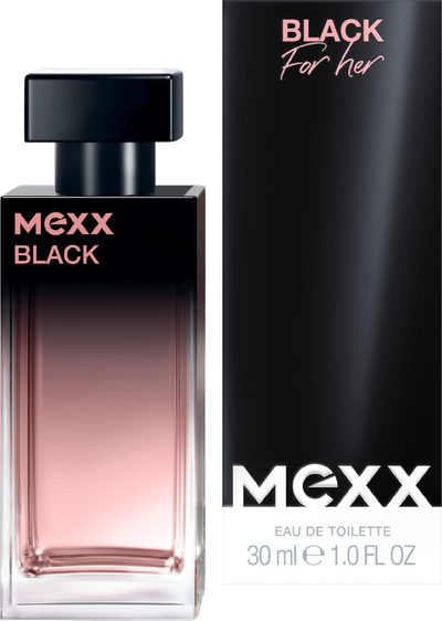 Parfum për gra Mexx Black for Her, EDT, 30ml, i zi