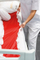 Brezi lumbal sportiv Infinity Line, i rregullueshëm, material i frymëmarrshëm, i zi