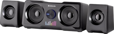 Altoparlantë kompjuteri Defender Soundwall 2.1, 16W, USB, LED RGB, të zinj