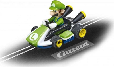 Makina gare Carrera FIRST Nintendo Mario Kart Luigi, shkalla 1:50, për pista Carrera FIRST, shumëngjyrëshe
