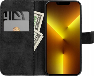 Këllëf telefoni Forcell Tender Book Wallet për Xiaomi 13T Pro, me xhepa për karta, me magnet, i zi