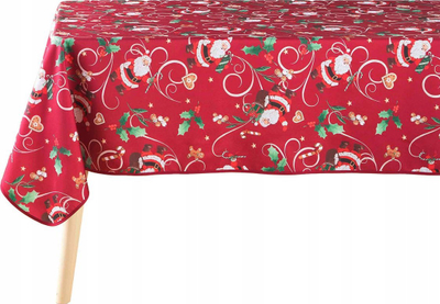 Mbulesë tavoline Douceur d'intérieur Christmas, 150x240 cm, poliester, e kuqe