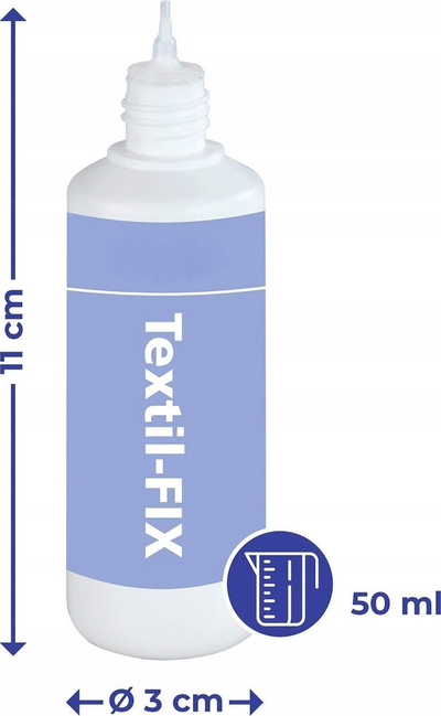 Ngjitës tekstili Textile Glue Fix, paketë 2x50ml, transparent