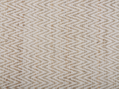 Tapet jute AFRIN, 80 x 150 cm, model zig zag, bezhë