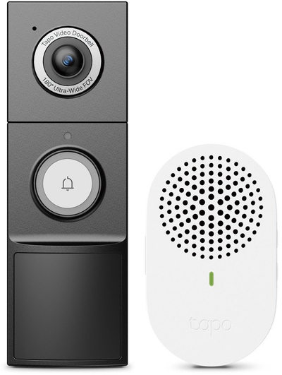 Zile dere me kamera Tapo D235, 2K 5MP, kënd 180°, e zezë