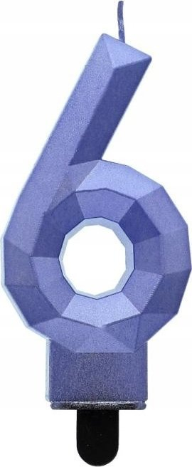 Qiri torte Godan Birthday Candle 7, 7.5cm, blu e errët metalike