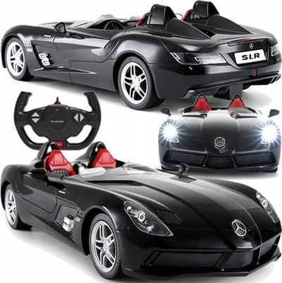 Makina me pult Rastar Mercedes SLR McLaren, shkallë 1:12, drita LED, gri metal