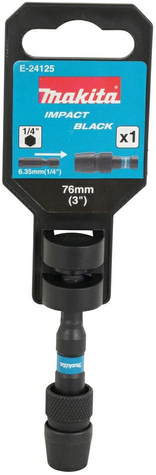 Mbajtës bithash Makita Impact Black Sleeve Chuck, 75mm, 1/4" hex