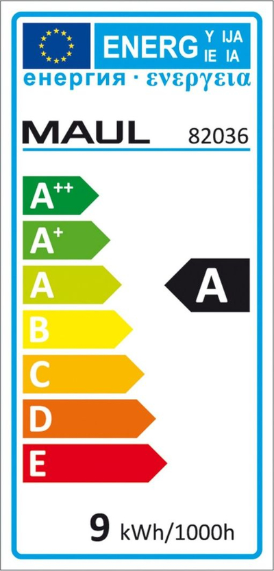 Стона ламба Maul Atlantic 8203695, LED 9W, светлина бела како дневна, сребрена