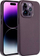 Këllëf telefoni Leather Mag për iPhone 14 Pro, lëkurë eco, MagSafe, vjollcë e errët