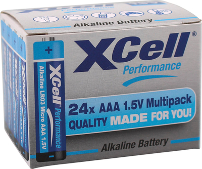 Bateri AAA XCell Micro, alkaline manganese, 1.5V, 24 copë