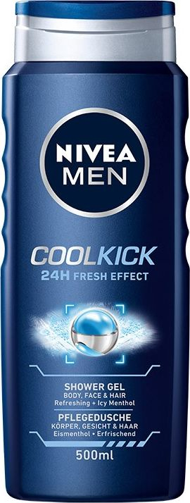 Xhel dushi për meshkuj Nivea Cool Kick, 400 ml