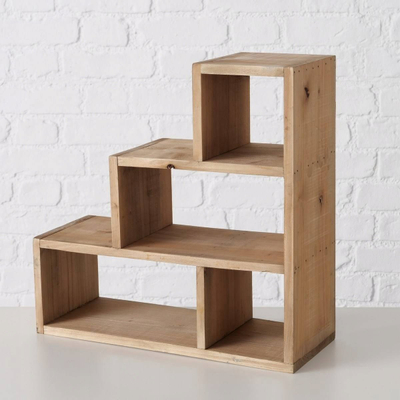 Raft lulesh Boltze Wooden Shelf, dru bredh kinez, 38x38x15 cm, ngjyrë natyrale