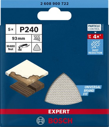 Letra gërryese Bosch Expert M480, 93mm, K240, set me 5 copë