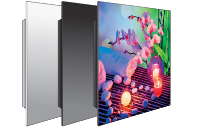 Ngrohës panel keramik Kamin 475W, për dhoma 10m², IP44, i bardhë