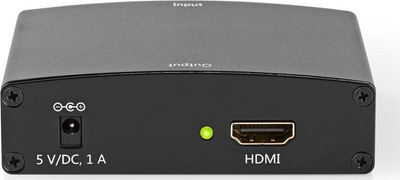 Konvertues HDMI Nedis, nga VGA në HDMI, 1080p, alumin, ngjyrë antracit