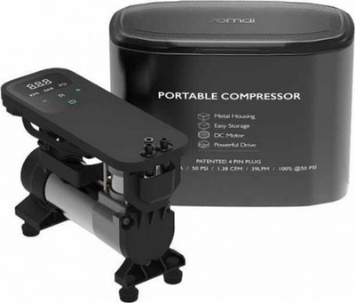 Kompresor portativ për makinë 70mai TP01, 12V, manometër me LED, i zi
