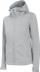 Jaka softshell për femra 4F W H4Z22 SFD350, NeoDry, me kapuç, gri e çelët